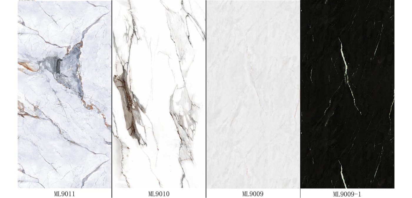 Light marble-look UV marble sheet catalog references